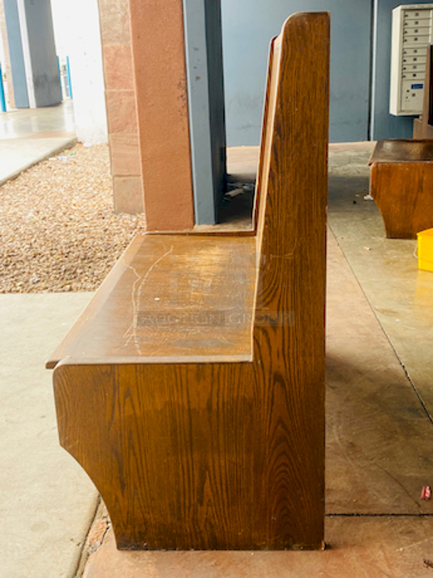 SOLID! Single Wood Bench with Wood Seat and Wood Back!

47-1/2x 24x44 - Image 3 of 4