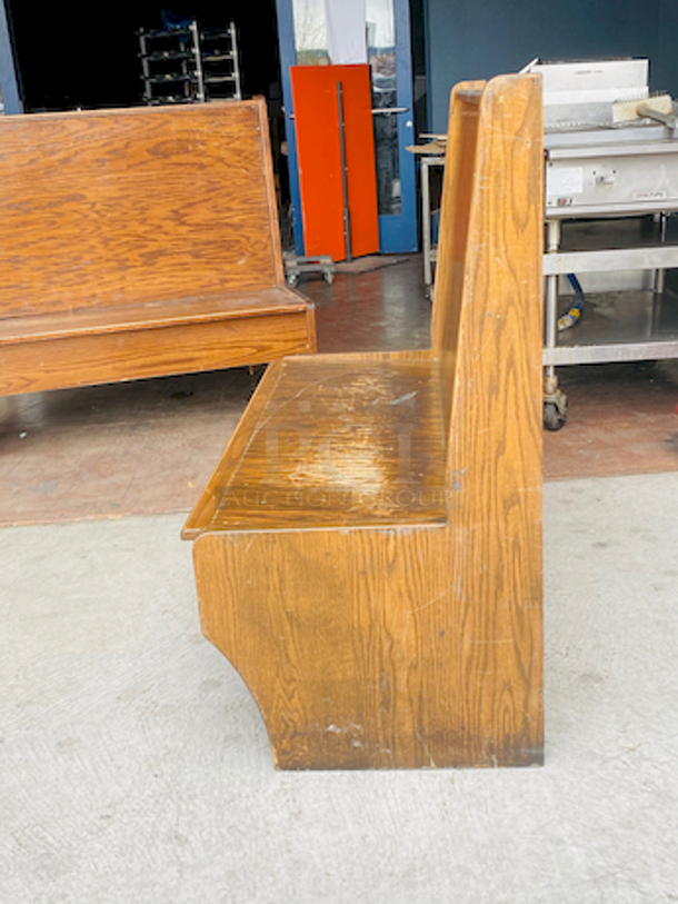 SOLID! Single Wood Bench with Wood Seat and Wood Back!

47-1/2x 24x44 - Image 2 of 4