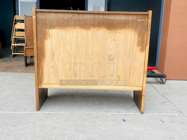 SOLID! Single Wood Bench with Wood Seat and Wood Back!

47-1/2x 24x44 - Image 3 of 4