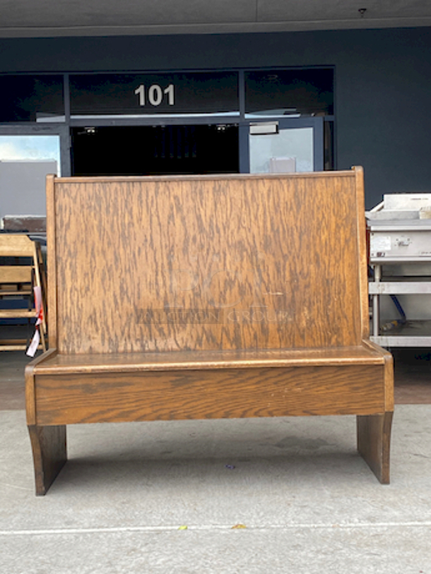 SOLID! Single Wood Bench with Wood Seat and Wood Back!

47-1/2x 24x44 - Image 2 of 6