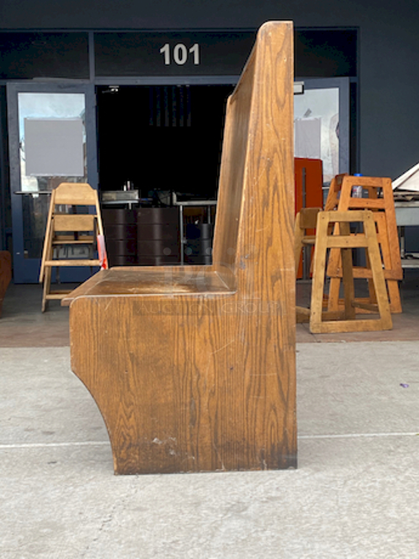 SOLID! Single Wood Bench with Wood Seat and Wood Back!

47-1/2x 24x44 - Image 5 of 6