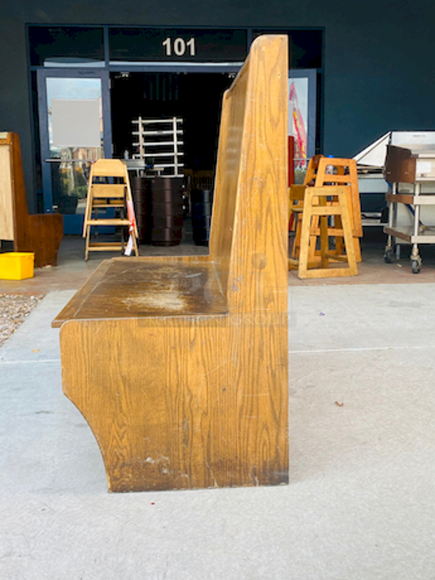 SOLID! Single Wood Bench with Wood Seat and Wood Back!

47-1/2x 24x44 - Image 4 of 5