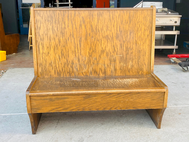 SOLID! Single Wood Bench with Wood Seat and Wood Back!

47-1/2x 24x44 - Image 5 of 5
