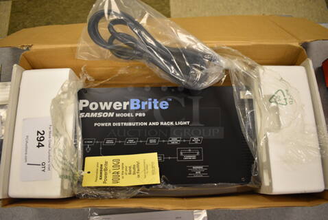 BRAND NEW IN BOX! PowerBrite Sampson Model PB9 Power Distributer and Rack Lite. 18x8x2. (Midtown 2: Room 105)