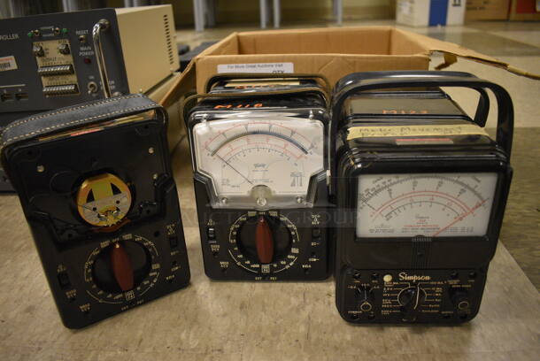 6 Ohmmeter; Triplett and Simpson. 5.5x3x7.5, 5x3x7. 6 Times Your Bid! (Midtown 2: Room 105)