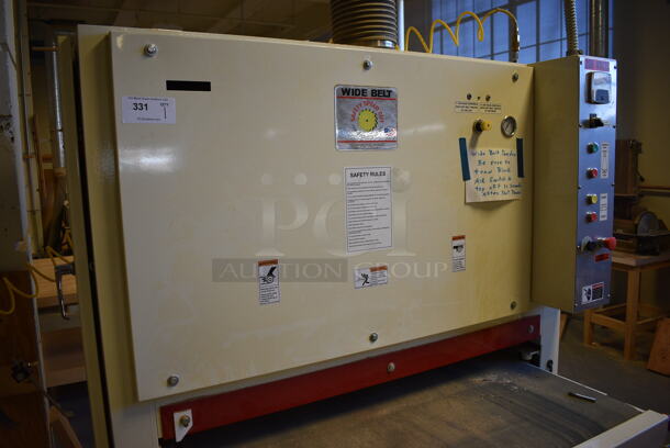 Safety Speed Model WBS4375 Metal Commercial Floor Style Wide Belt Sander. 208/230/460 Volts, 3 Phase. 59x48x70. (Midtown 2: Room 130) - Image 2 of 12