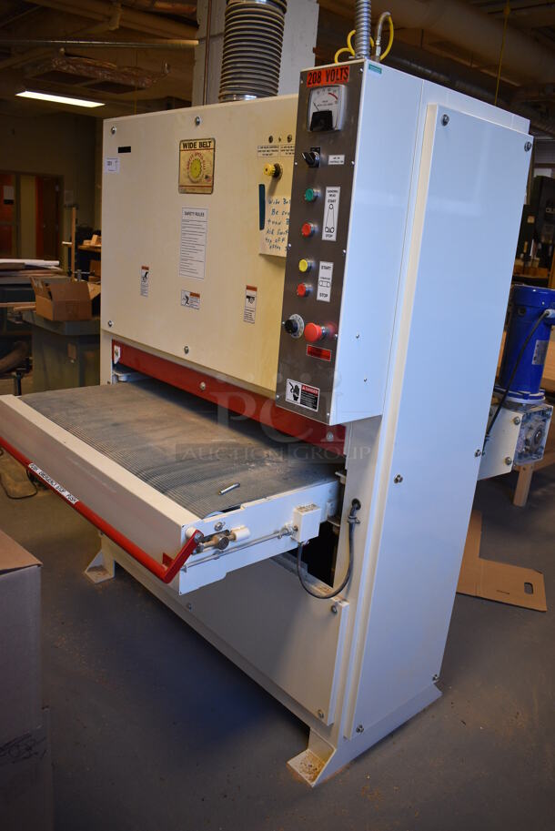 Safety Speed Model WBS4375 Metal Commercial Floor Style Wide Belt Sander. 208/230/460 Volts, 3 Phase. 59x48x70. (Midtown 2: Room 130) - Image 8 of 12