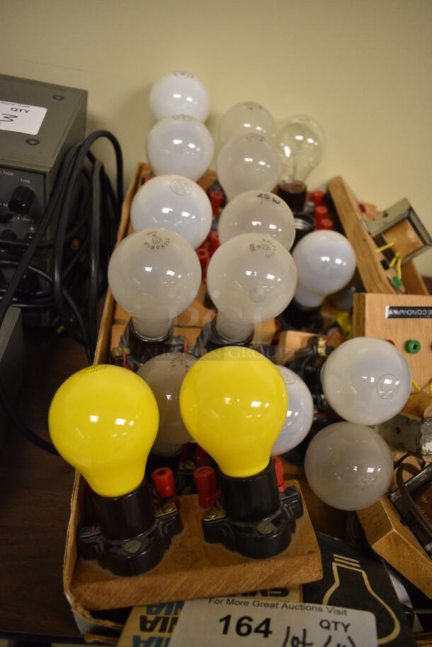 ALL ONE MONEY! Lot of 11 Boards w/ Lightbulbs! 5.5x3x5 - Image 2 of 4