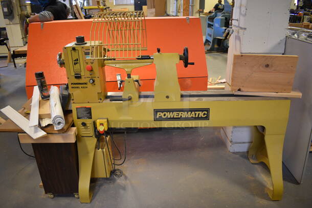 Powermatic Model 4224 Metal Commercial Floor Style Variable Speed Lathe. 66x25x58. (Midtown 2: Room 130)