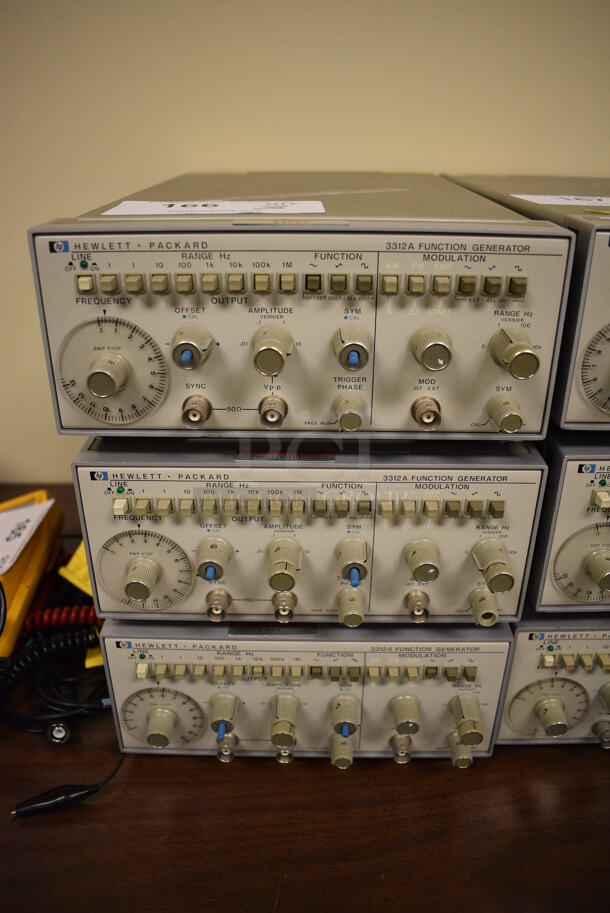 3 Hewlett Packard HP Model 3312A Function Generator. 8.5x14x4. 3 Times Your Bid! (Midtown 2: Room 105)