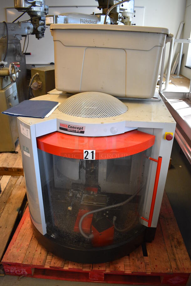WOW! Emco Concept Mill 55 Metal Commercial Floor Style Milling Machine. 110/230 Volts, 1 Phase. 40x40x38 (Midtown 1: Room 122) - Image 1 of 12