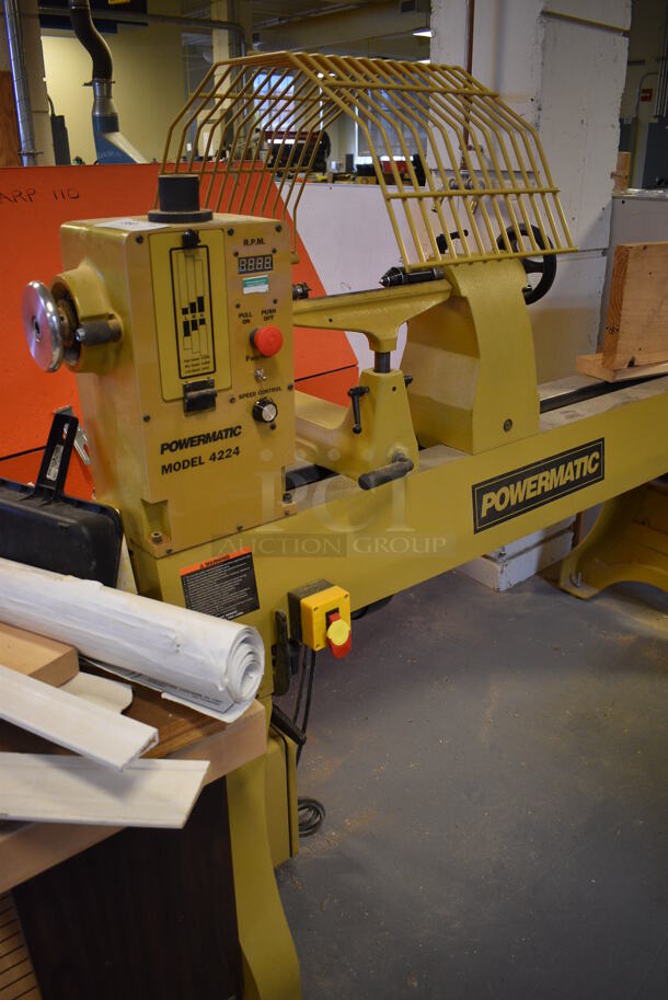 Powermatic Model 4224 Metal Commercial Floor Style Variable Speed Lathe. 66x25x58. (Midtown 2: Room 130) - Image 4 of 7