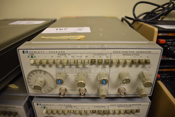 3 Hewlett Packard HP Model 3312A Function Generator. 8.5x14x4. 3 Times Your Bid! (Midtown 2: Room 105) - Image 3 of 5