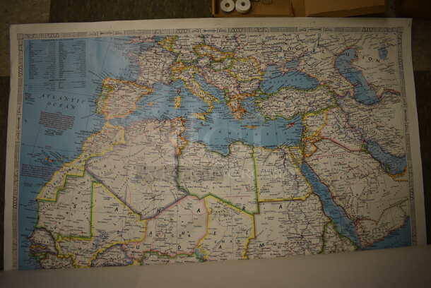 ALL ONE MONEY! Lot of 4 Various Maps; South America, Europe, Europe and Africa. (Midtown 2: Room 105) - Image 5 of 5