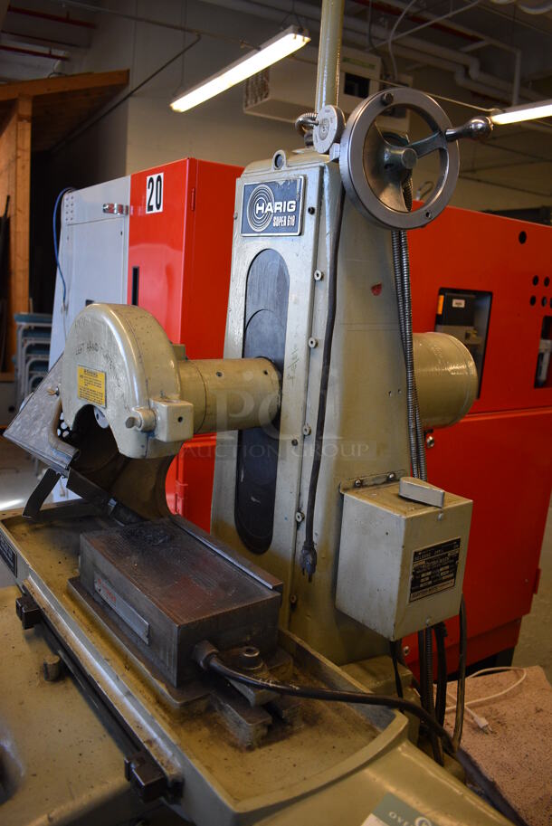 SWEET! Harig Super 618 Metal Commercial Floor Style Horizontal Surface Grinder Machine w/ Electromatic Magnetic Chuck Control. 240 Volts, 3 Phase. 43x37x77 (Midtown 1: Room 122) - Image 9 of 12