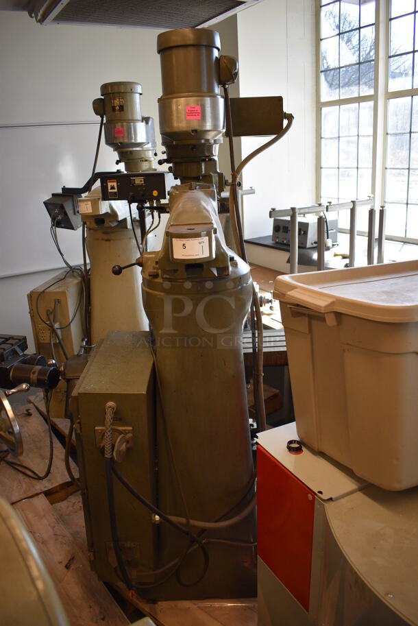 SWEET! Bridgeport Metal Commercial Floor Style Milling Machine. 59x65x82 (Midtown 1: Room 122) - Image 2 of 11