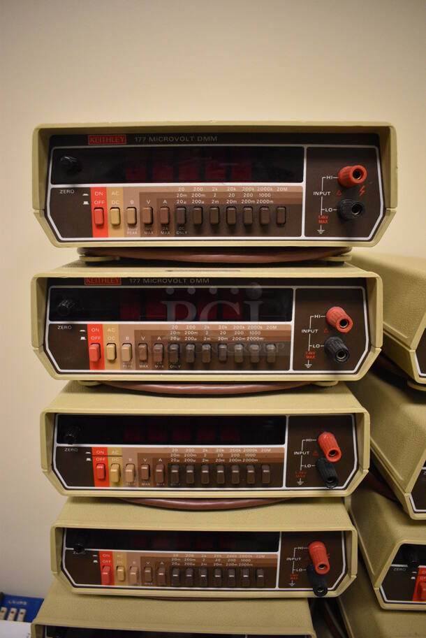 8 Keithley 177 Microvolt DMM Voltmeter. 9x11x3. 8 Times Your Bid! (Midtown 2: Room 105) - Image 2 of 6