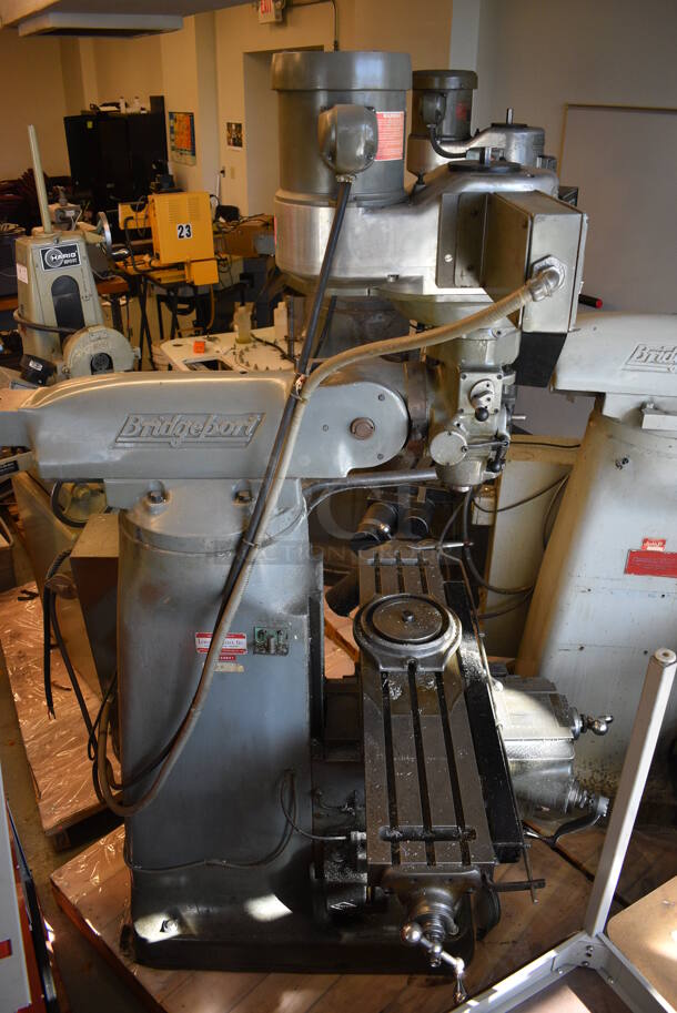 SWEET! Bridgeport Metal Commercial Floor Style Milling Machine. 59x65x82 (Midtown 1: Room 122) - Image 3 of 11