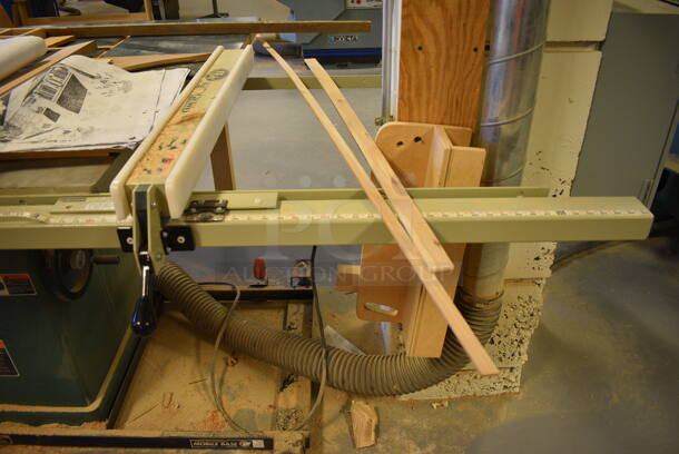 Bridgewood Metal Commercial Floor Style Table Saw. 84x72x38. (Midtown 2: Room 130) - Image 3 of 12