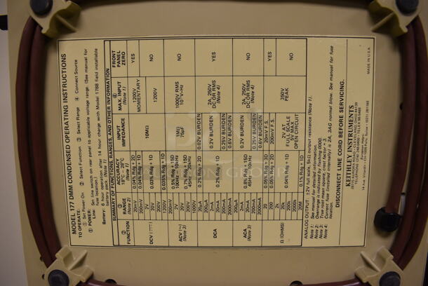 8 Keithley 177 Microvolt DMM Voltmeter. 9x11x3. 8 Times Your Bid! (Midtown 2: Room 105) - Image 5 of 6