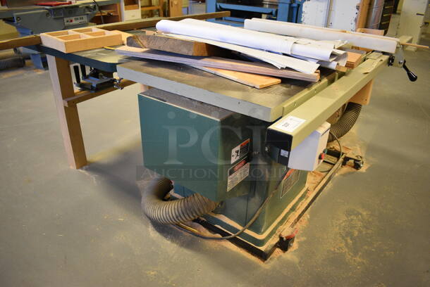 Bridgewood Metal Commercial Floor Style Table Saw. 84x72x38. (Midtown 2: Room 130) - Image 6 of 12