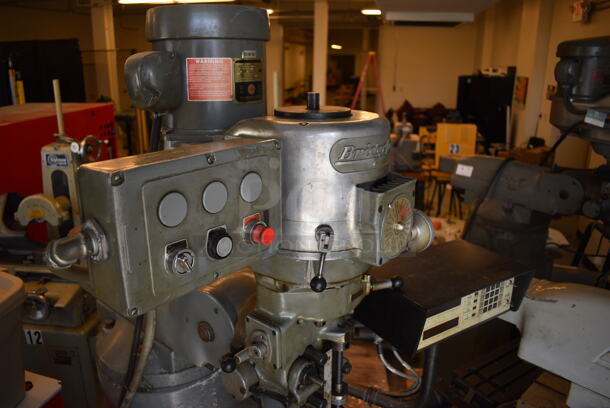 SWEET! Bridgeport Metal Commercial Floor Style Milling Machine. 59x65x82 (Midtown 1: Room 122) - Image 7 of 11