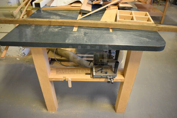 Bridgewood Metal Commercial Floor Style Table Saw. 84x72x38. (Midtown 2: Room 130) - Image 9 of 12