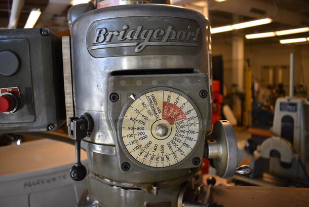SWEET! Bridgeport Metal Commercial Floor Style Milling Machine. 59x65x82 (Midtown 1: Room 122) - Image 10 of 11
