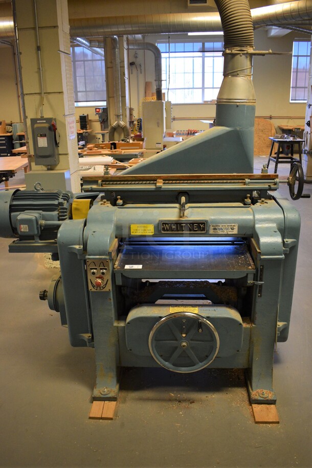Whitney Metal Commercial Floor Style Saw. BUYER MUST REMOVE - Winning bidder must schedule a pick up appointment between 5/3/21 - 5/7/21 to pick up this item and work with PCI to complete the necessary COVID approval process. 86x64x70. (Midtown 2: Room 130)