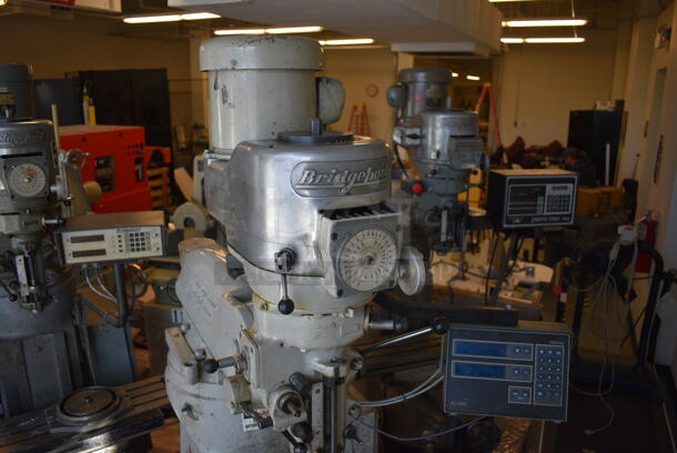 SWEET! Bridgeport Metal Commercial Floor Style Milling Machine. 200/400 Volts, 3 Phase. 59x65x82 (Midtown 1: Room 122) - Image 3 of 11