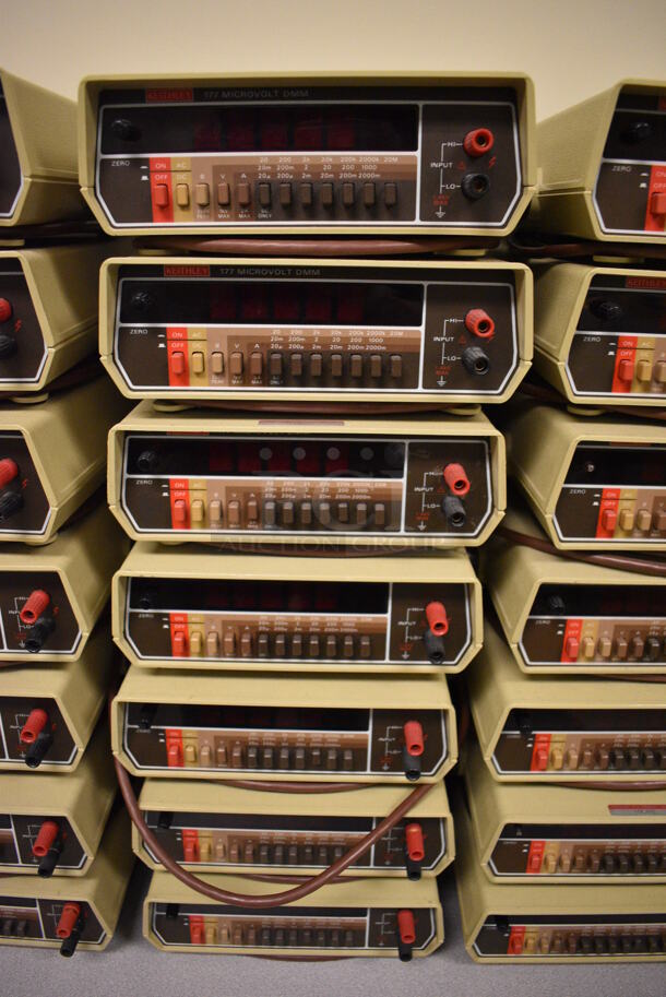 7 Keithley 177 Microvolt DMM Voltmeter. 9x11x3. 7 Times Your Bid! (Midtown 2: Room 105) - Image 2 of 6