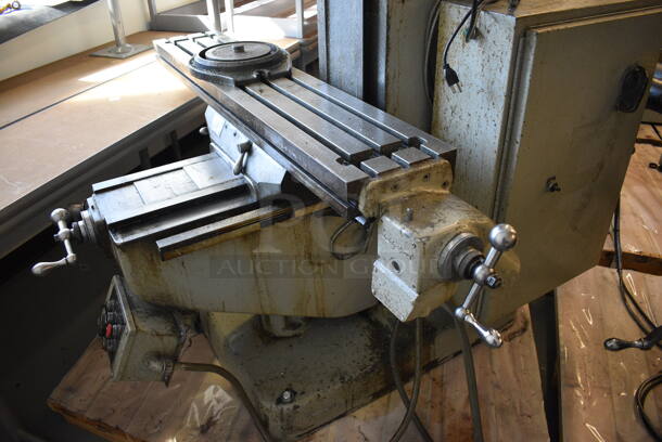 SWEET! Bridgeport Metal Commercial Floor Style Milling Machine. 200/400 Volts, 3 Phase. 59x65x82 (Midtown 1: Room 122) - Image 8 of 11