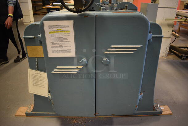 Whitney Metal Commercial Floor Style Saw. BUYER MUST REMOVE - Winning bidder must schedule a pick up appointment between 5/3/21 - 5/7/21 to pick up this item and work with PCI to complete the necessary COVID approval process. 86x64x70. (Midtown 2: Room 130) - Image 8 of 12