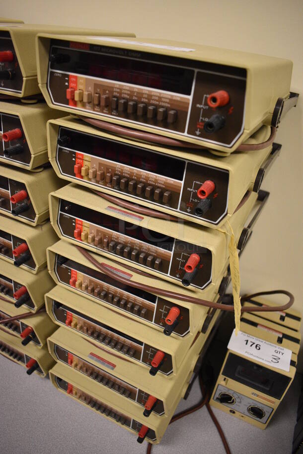 7 Keithley 177 Microvolt DMM Voltmeter. 9x11x3. 7 Times Your Bid! (Midtown 2: Room 105) - Image 2 of 6