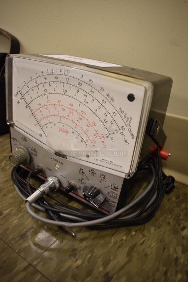 Model 850 Metal Electronic Volt-Ohmmeter. 7.5x3.5x6.5. (Midtown 2: Room 105) - Image 2 of 6