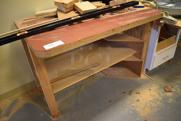 Wood Pattern Table. 44x30x34. (Midtown 2: Room 130) - Image 2 of 3