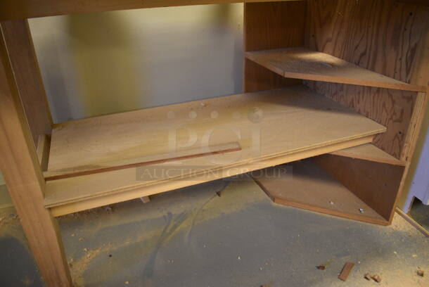 Wood Pattern Table. 44x30x34. (Midtown 2: Room 130) - Image 3 of 3
