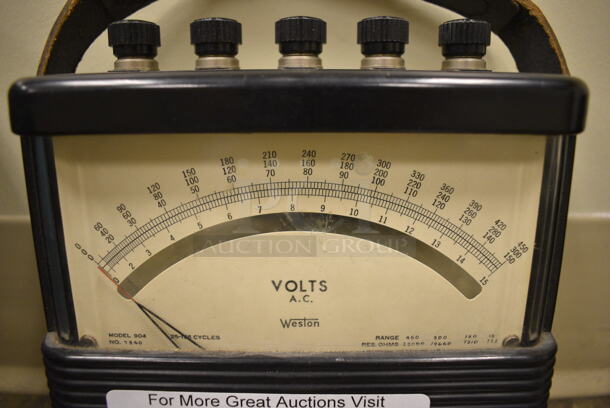 Weston Metal Voltmeter. 7x3.5x7. (Midtown 2: Room 105) - Image 3 of 6