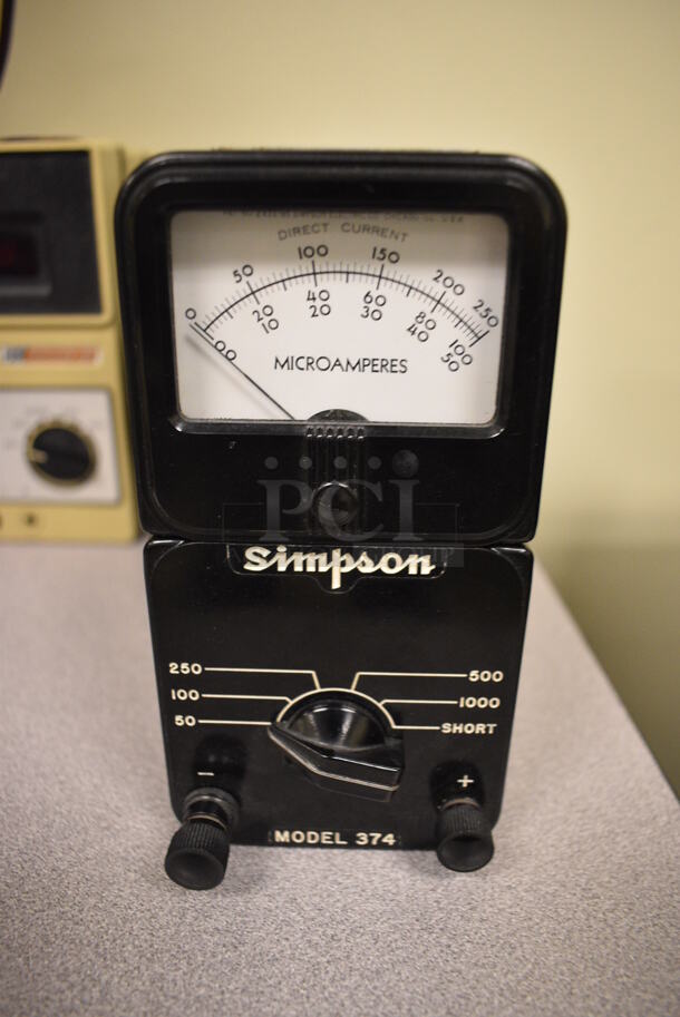 5 Simpson Model 374 Metal Amp Meter. 3x3x6. 5 Times Your Bid! (Midtown 2: Room 105) - Image 3 of 5