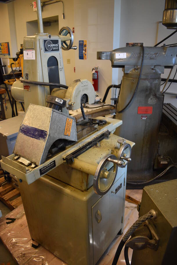 SWEET! Harig Super 612 Metal Commercial Floor Style Horizontal Surface Grinder Machine w/ Electromatic Magnetic Chuck Control. 208 Volts, 3 Phase. 43x37x77 (Midtown 1: Room 122) - Image 1 of 12