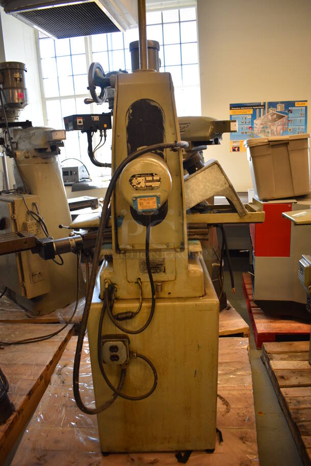 SWEET! Harig Super 612 Metal Commercial Floor Style Horizontal Surface Grinder Machine w/ Electromatic Magnetic Chuck Control. 208 Volts, 3 Phase. 43x37x77 (Midtown 1: Room 122) - Image 4 of 12