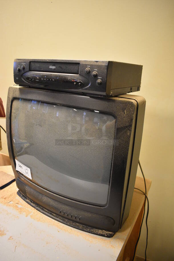 RCA Television and Allegro VHS Player. 20x13x19, 14x10.5x4. (Midtown 2: Room 130) - Image 3 of 6