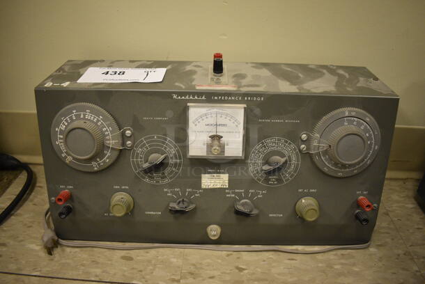 Heathkit Impedance Bridge Metal Microamperes Meter. 16.5x6.5x8. (Midtown 2: Room 105) - Image 1 of 6
