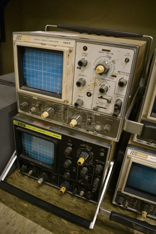 2 BK Precision Metal 15MHz Oscilloscopes; Model 1477 and 1472C. 110-120/220-240 Volts. 11x16x8. 2 Times Your Bid! (Midtown 2: Room 105) - Image 2 of 8
