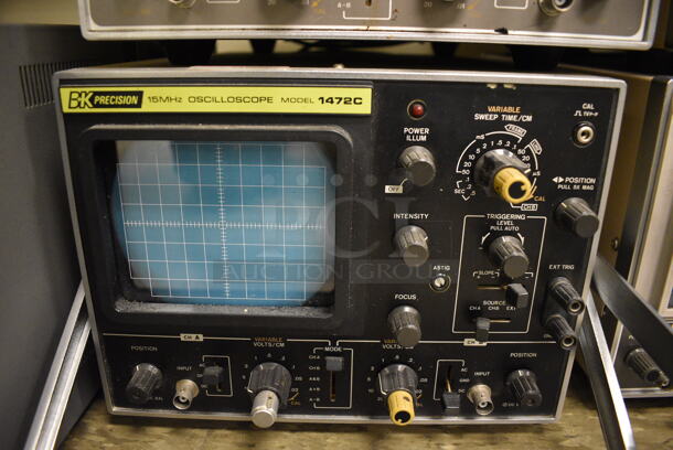 2 BK Precision Metal 15MHz Oscilloscopes; Model 1477 and 1472C. 110-120/220-240 Volts. 11x16x8. 2 Times Your Bid! (Midtown 2: Room 105) - Image 5 of 8