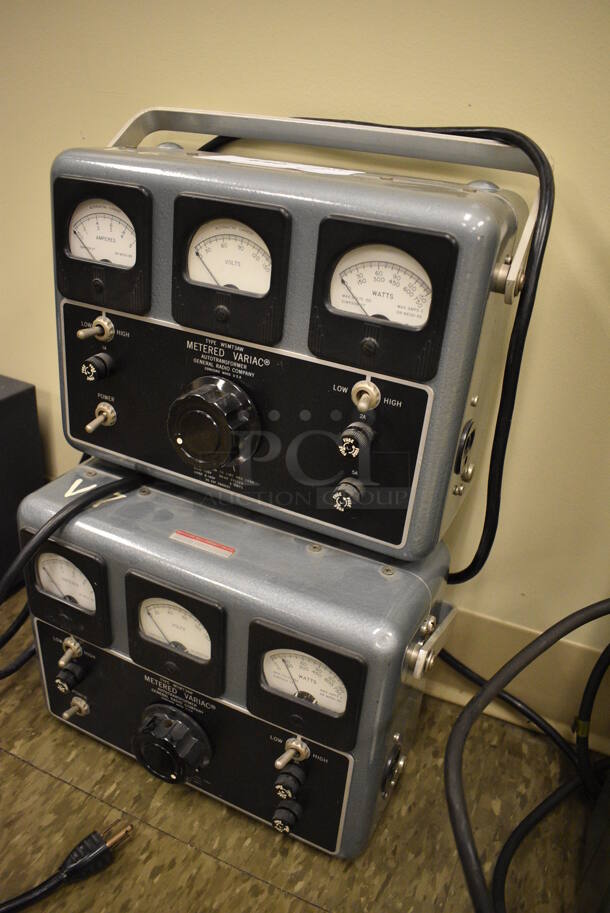 2 General Radio Metal Metered Variac Autotransformer. 13.5x5.5x9. 2 Times Your Bid! (Midtown 2: Room 105) - Image 2 of 6