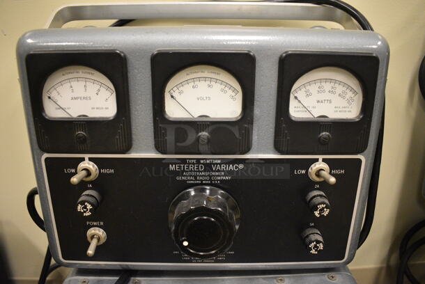 2 General Radio Metal Metered Variac Autotransformer. 13.5x5.5x9. 2 Times Your Bid! (Midtown 2: Room 105) - Image 3 of 6