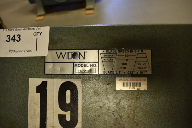 Wilton Model 3Z518T Metal Commercial Floor Style Horizontal Band Saw. 58x22x45. (Midtown 2: Room 130) - Image 8 of 9
