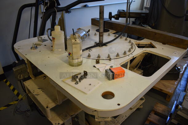 Commercial Table w/ Moving Part and Power Box on Commercial Casters. 48x48x43 (Midtown 1: Room 122) - Image 5 of 9
