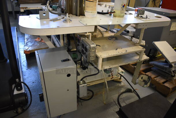 Commercial Table w/ Moving Part and Power Box on Commercial Casters. 48x48x43 (Midtown 1: Room 122) - Image 6 of 9